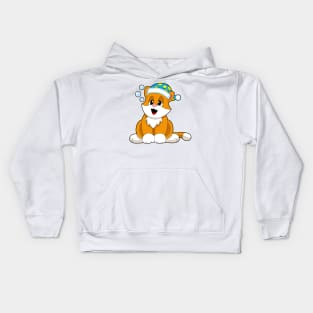 Cat Sleeping Nightcap Kids Hoodie